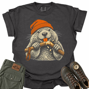 Beanie Beaver Comfort Colors T-Shirt