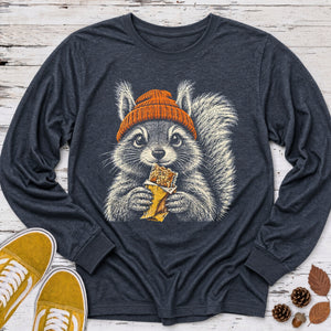 Beanie Red Squirrel Long Sleeve Tee