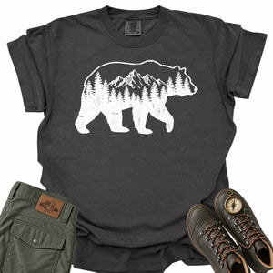 Bear Silhouette Comfort Colors T-Shirt