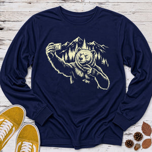 Bear Summit Selfie Long Sleeve Tee