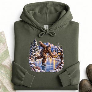 Bigfoot Ice Skating Hoodie