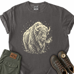 Bison in the Snow T-Shirt