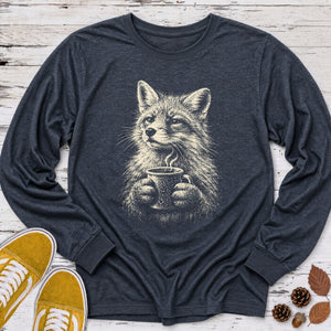 Camp Coffee Fox Long Sleeve Tee