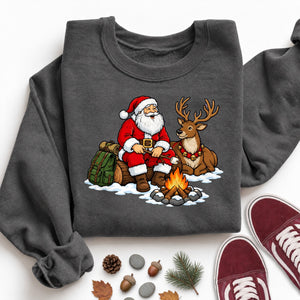Campfire Santa Sweatshirt