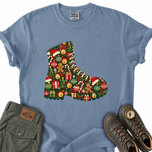 Christmas Boot Silhouette T-Shirt