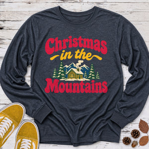 Christmas in the Mountains Long Sleeve Tee
