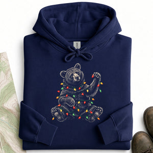 Christmas Lights Bear Hoodie
