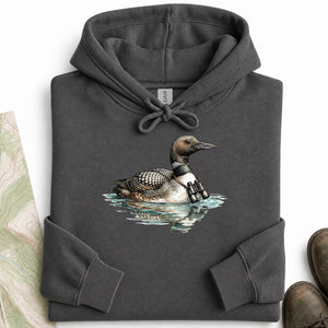 Common Loon Birdwatcher Hoodie