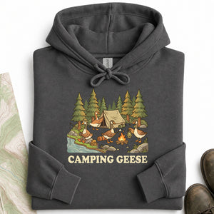 Cute Goose Camping Hoodie