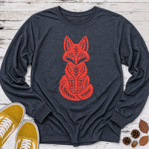 Folk Fox Long Sleeve Tee