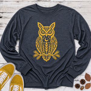 Folk Owl Long Sleeve Tee