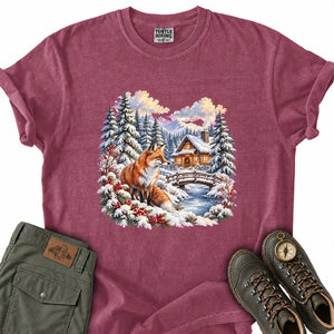 Fox at the Frozen Creek T-Shirt