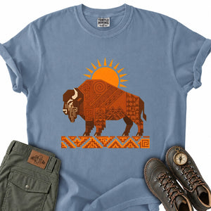 Geometric Bison T-Shirt