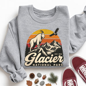 Glacier Goat Stripes Sweatshirt