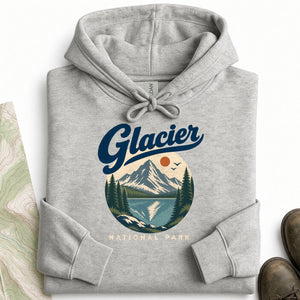 Glacier Retro Script Hoodie