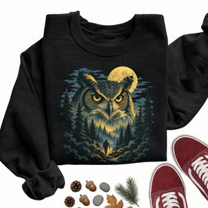 Glowing Owl Night Trail Sweatshirt