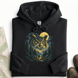 Glowing Owl Night Trail Hoodie