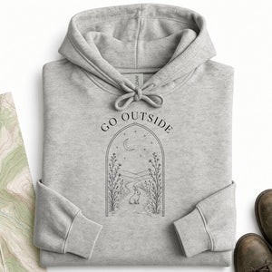 Go Outside Bunny Hoodie