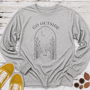 Go Outside Bunny Long Sleeve Tee