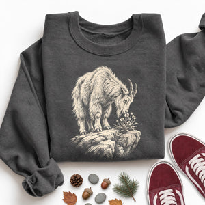 Goat and the Alpine Flower Sweatshirt