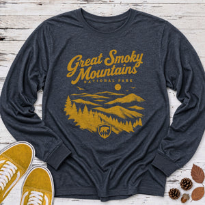 Great Smoky Sketch Long Sleeve Tee