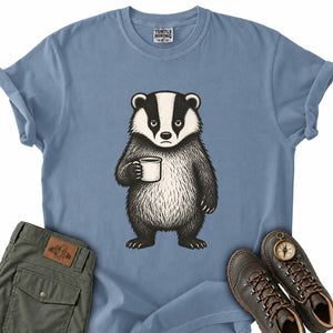 Grumpy Badger Morning T-Shirt