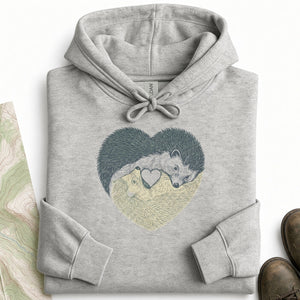 Hedgehog Heart Couple Hoodie