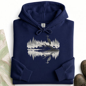 Heron in the Mist Hoodie