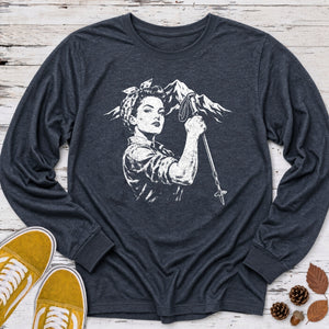 Hiker Girl Power Long Sleeve Tee