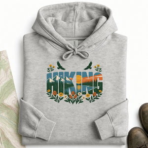 Hiking Landscape Letters Hoodie