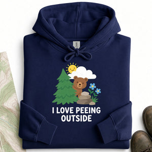 I Love Peeing Outside (2) Hoodie