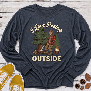 I Love Peeing Outside Long Sleeve Tee