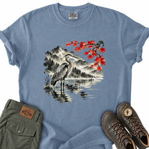 Ink Wash Heron Lake T-Shirt