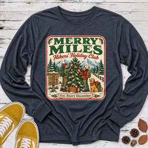 Merry Miles Hikers Holiday Club Long Sleeve Tee