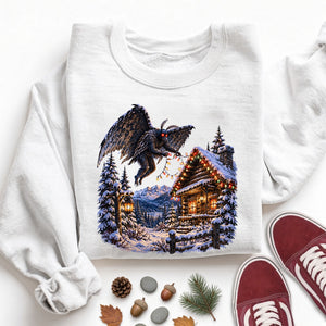 Mothman Hangs the Lights Sweatshirt