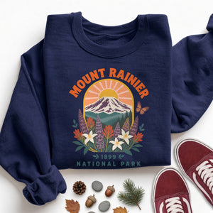 Mount Rainier Wildflower Arch Sweatshirt