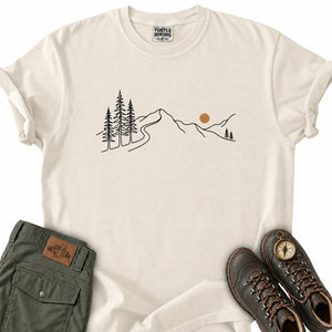 Mountain Ridge With Trail T-Shirt