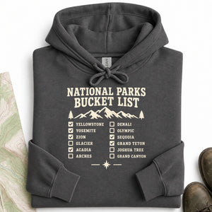 National Parks Bucket List Hoodie