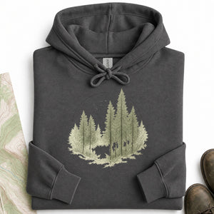 Pine Circle Engraving Hoodie
