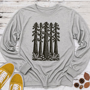 Redwood Linocut Long Sleeve Tee