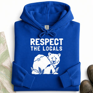 Respect the Locals Bear Hoodie