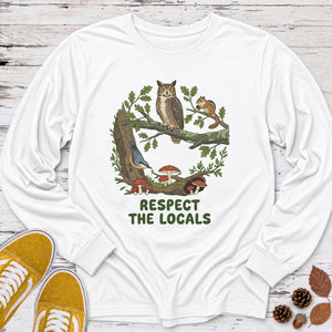 Respect the Locals Owl Long Sleeve Tee