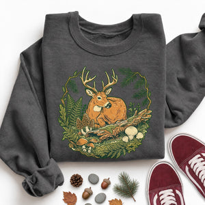Resting Buck Face Sweatshirt