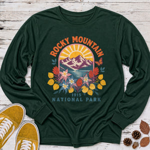 Rocky Mountain Wildflower Arch Long Sleeve Tee