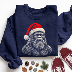 Santa Hat Bigfoot Sweatshirt