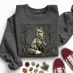 Scarfy Fox Sweatshirt