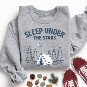 Sleep Under the Stars Vintage Camping Sweatshirt