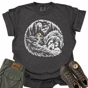 Sleeping Trail Dog Comfort Colors T-Shirt
