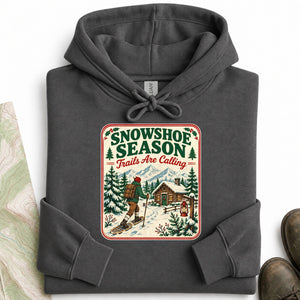 Snowshoe Season Badge Hoodie