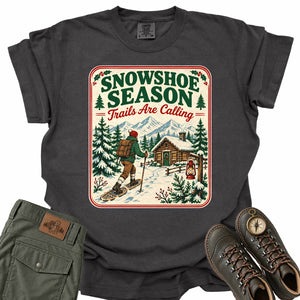 Snowshoe Season Badge Comfort Colors T-Shirt